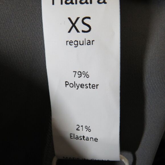 Halara Gray Faux Button Front High Waist Side Pocket Wide Leg Crop Pants Size XS - Picture 7 of 7